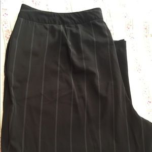 Brown pinstriped dress slacks size 22